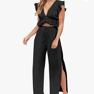 2pc Top and Slit Pant